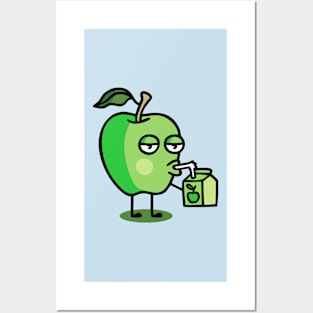 Apple juice Posters and Art